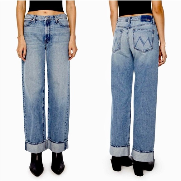 MOTHER The Skimp Cuff Jeans Leap Of Faith Size 29 - Picture 1 of 7